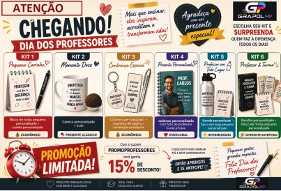 PROMO PROFESSORES: ESCOLHA SEU KIT