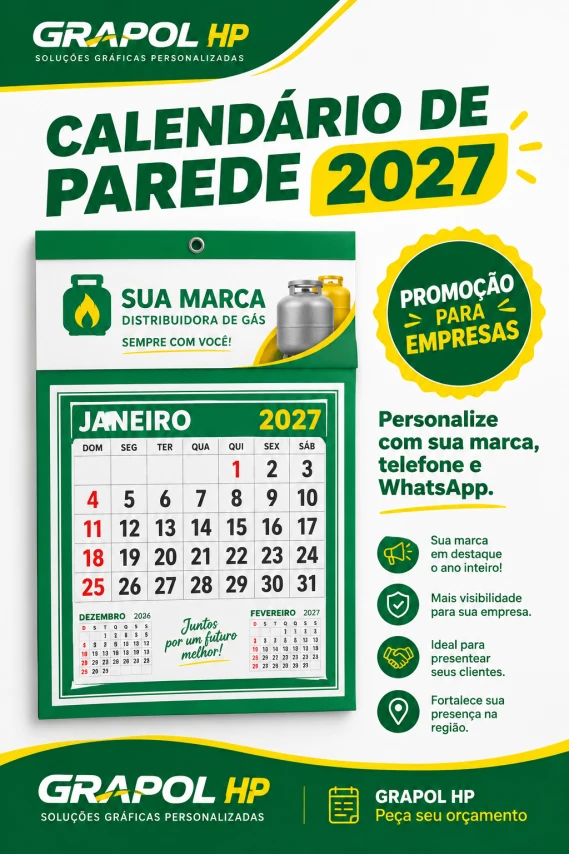 Calendário de Parede Personalizado