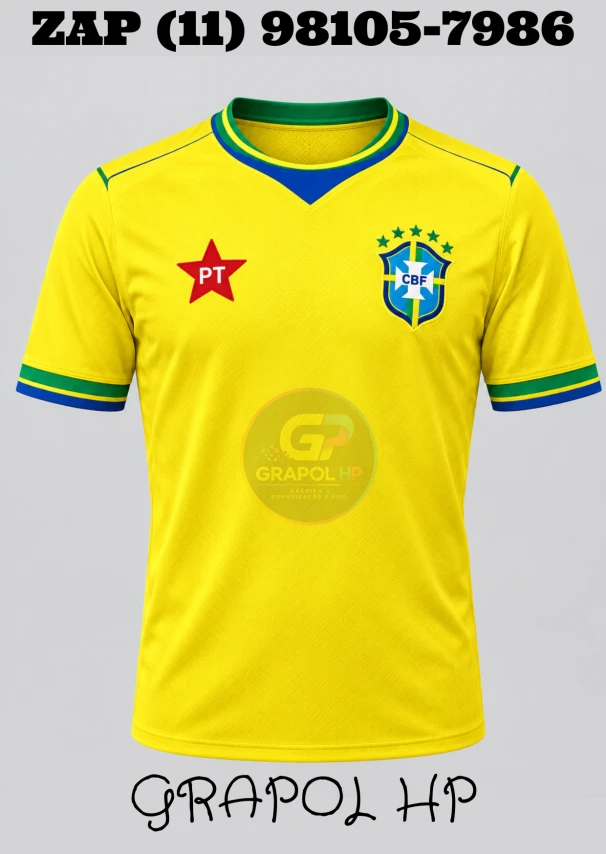 Camiseta Personalizada - Brasil PT