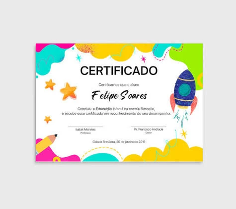 Impressão - FRENTE - Certificado