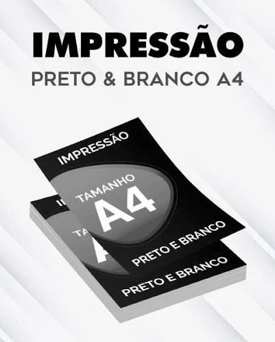 Imprimir Preto e Branco (Sulfite A4)