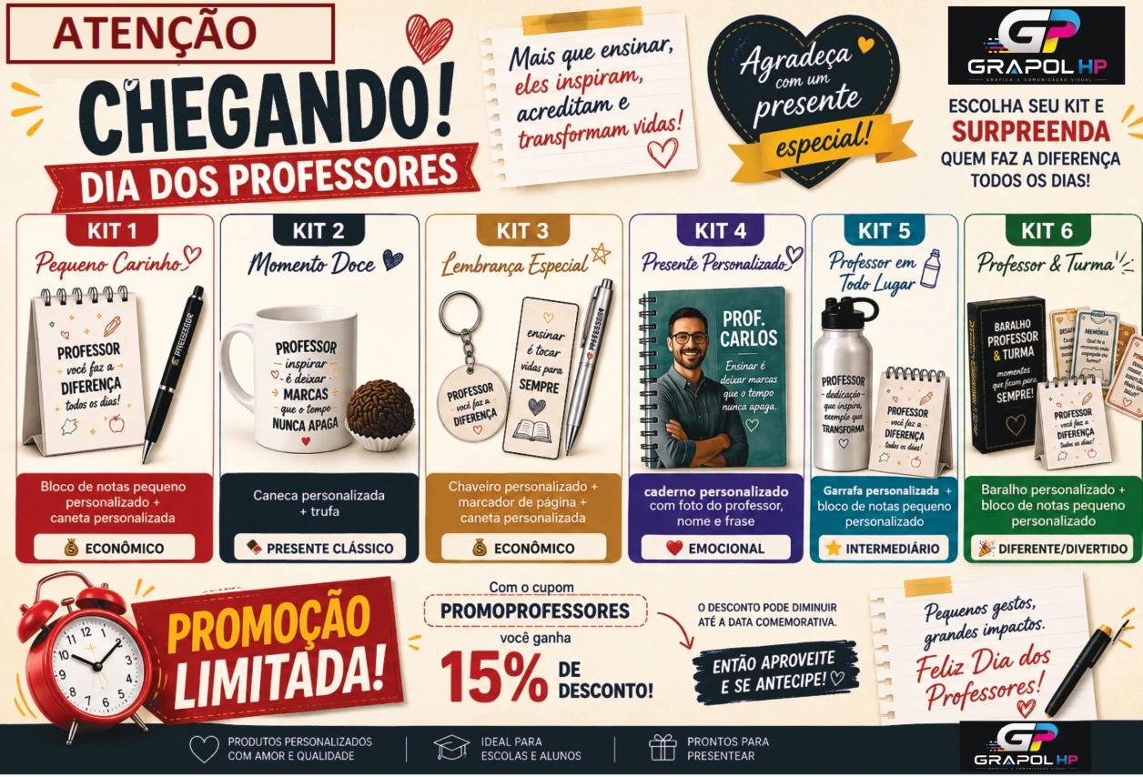 PROMO PROFESSORES: ESCOLHA SEU KIT