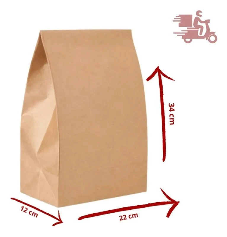 Saco Kraft para Delivery